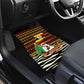 Uganda Christmas Car Mats Santa in Canoe Christmas Tree Uganda Map Flag - African Pride