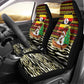 Uganda Christmas Car Seat Cover Santa in Canoe Christmas Tree Uganda Map Flag - African Pride
