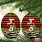 Uganda Christmas Ceramic Ornament Santa in Canoe Christmas Tree Uganda Map Flag - African Pride