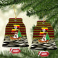 Uganda Christmas Ceramic Ornament Santa in Canoe Christmas Tree Uganda Map Flag - African Pride