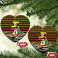 Uganda Christmas Ceramic Ornament Santa in Canoe Christmas Tree Uganda Map Flag - African Pride