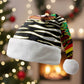 Uganda Christmas Santa Hat Santa in Canoe Christmas Tree Uganda Map Flag - African Pride