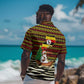 Uganda Christmas Hawaiian Shirt Santa in Canoe Christmas Tree Uganda Map Flag - African Pride
