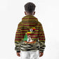 Uganda Christmas Kid Hoodie Santa in Canoe Christmas Tree Uganda Map Flag - African Pride