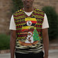 Uganda Christmas Knitted V-Neck Vest Santa in Canoe Christmas Tree Uganda Map Flag - African Pride