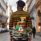 Uganda Christmas Long Sleeve Button Shirt Santa in Canoe Christmas Tree Uganda Map Flag - African Pride
