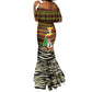 Uganda Christmas Mermaid Dress Santa in Canoe Christmas Tree Uganda Map Flag - African Pride