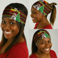 Uganda Christmas Neck Gaiter Santa in Canoe Christmas Tree Uganda Map Flag - African Pride