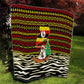 Uganda Christmas Quilt Santa in Canoe Christmas Tree Uganda Map Flag - African Pride