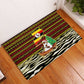 Uganda Christmas Rubber Doormat Santa in Canoe Christmas Tree Uganda Map Flag - African Pride