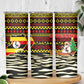 Uganda Christmas Skinny Tumbler Santa in Canoe Christmas Tree Uganda Map Flag - African Pride