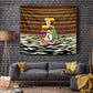 Uganda Christmas Tapestry Santa in Canoe Christmas Tree Uganda Map Flag - African Pride