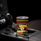 Uganda Christmas Tumbler Cup Santa in Canoe Christmas Tree Uganda Map Flag - African Pride
