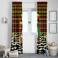 Uganda Christmas Window Curtain Santa in Canoe Christmas Tree Uganda Map Flag - African Pride