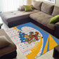 Somalia Christmas Area Rug Santa Cheetah Christmas Tree Village Scene and Festive Snowflake - African Pride