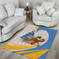 Somalia Christmas Area Rug Santa Cheetah Christmas Tree Village Scene and Festive Snowflake - African Pride