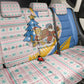 Somalia Christmas Back Car Seat Cover Santa Cheetah Christmas Tree Village Scene and Festive Snowflake - African Pride