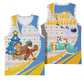 Somalia Christmas Basketball Jersey Santa Cheetah Christmas Tree Village Scene and Festive Snowflake - African Pride