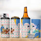 Somalia Christmas 4 in 1 Can Cooler Tumbler Santa Cheetah Christmas Tree Village Scene and Festive Snowflake - African Pride