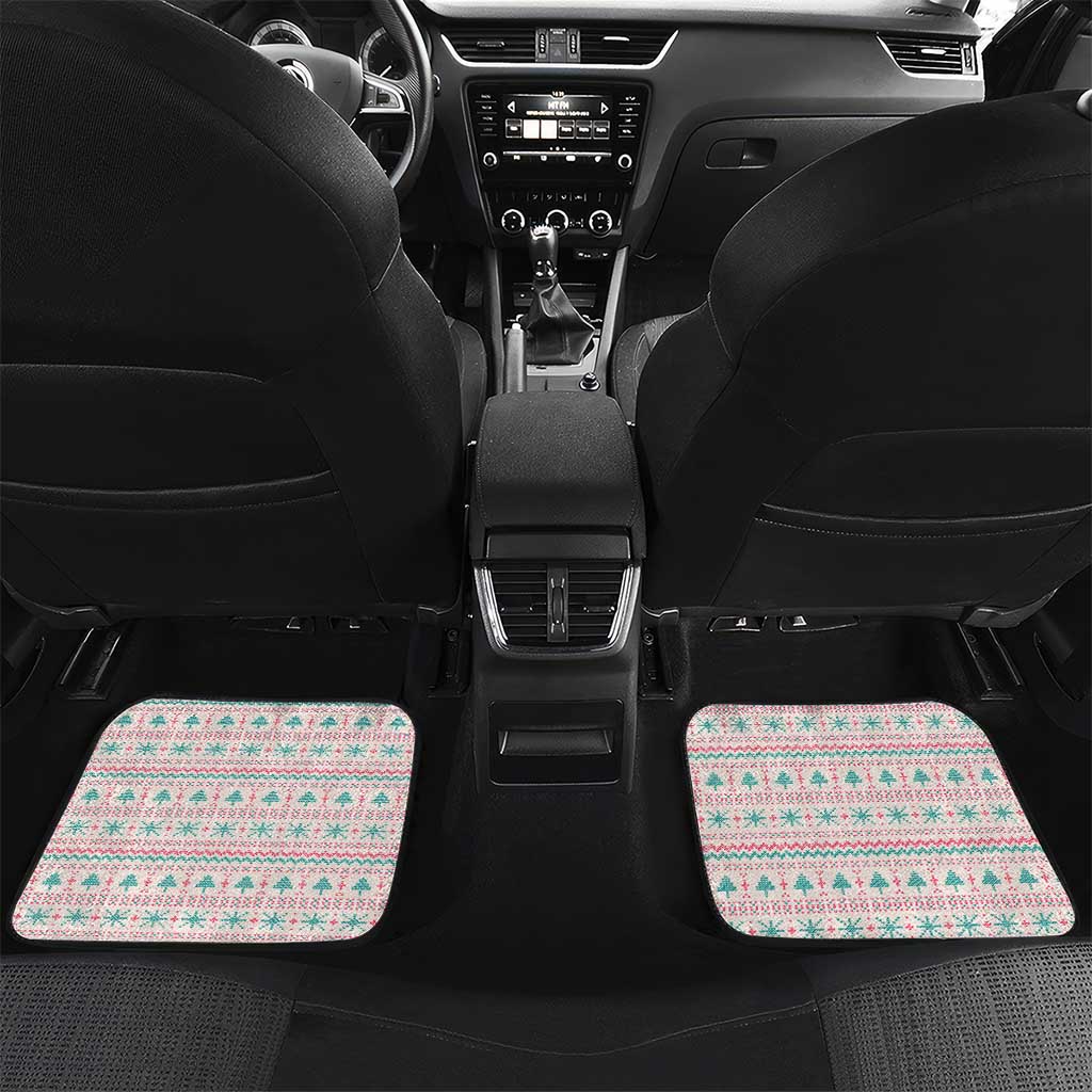 Somalia Christmas Car Mats Santa Cheetah Christmas Tree Village Scene and Festive Snowflake - African Pride