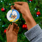 Somalia Christmas Ceramic Ornament Santa Cheetah Christmas Tree Village Scene and Festive Snowflake - African Pride