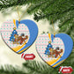 Somalia Christmas Ceramic Ornament Santa Cheetah Christmas Tree Village Scene and Festive Snowflake - African Pride