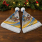 Somalia Christmas Santa Hat Santa Cheetah Christmas Tree Village Scene and Festive Snowflake - African Pride