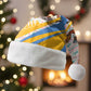 Somalia Christmas Santa Hat Santa Cheetah Christmas Tree Village Scene and Festive Snowflake - African Pride