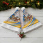 Somalia Christmas Santa Hat Santa Cheetah Christmas Tree Village Scene and Festive Snowflake - African Pride