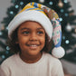 Somalia Christmas Santa Hat Santa Cheetah Christmas Tree Village Scene and Festive Snowflake - African Pride