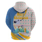 Somalia Christmas Hoodie Santa Cheetah Christmas Tree Village Scene and Festive Snowflake - African Pride
