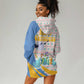 Somalia Christmas Hoodie Dress Santa Cheetah Christmas Tree Village Scene and Festive Snowflake - African Pride