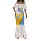 Somalia Christmas Mermaid Dress Santa Cheetah Christmas Tree Village Scene and Festive Snowflake - African Pride