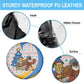 Somalia Christmas Spare Tire Cover Santa Cheetah Christmas Tree Village Scene and Festive Snowflake - African Pride