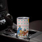 Somalia Christmas Tumbler Cup Santa Cheetah Christmas Tree Village Scene and Festive Snowflake - African Pride