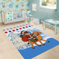 Somalia Christmas Area Rug Santa on Camel Christmas Tree Ornaments Candy Canes and Snowflake - African Pride