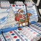 Somalia Christmas Back Car Seat Cover Santa on Camel Christmas Tree Ornaments Candy Canes and Snowflake - African Pride