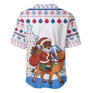 Somalia Christmas Baseball Jersey Santa on Camel Christmas Tree Ornaments Candy Canes and Snowflake - African Pride