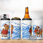 Somalia Christmas 4 in 1 Can Cooler Tumbler Santa on Camel Christmas Tree Ornaments Candy Canes and Snowflake - African Pride