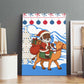 Somalia Christmas Canvas Wall Art Santa on Camel Christmas Tree Ornaments Candy Canes and Snowflake - African Pride