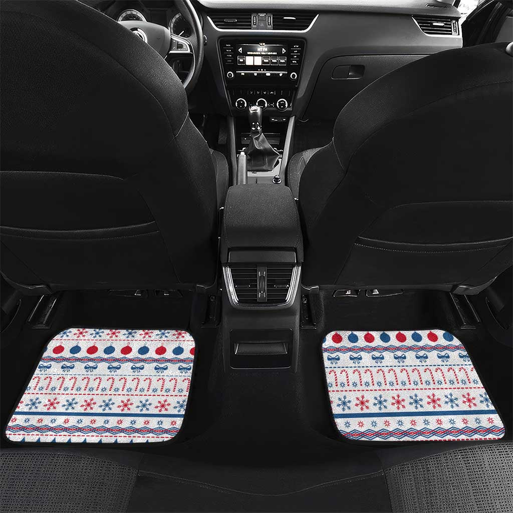 Somalia Christmas Car Mats Santa on Camel Christmas Tree Ornaments Candy Canes and Snowflake - African Pride
