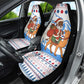 Somalia Christmas Car Seat Cover Santa on Camel Christmas Tree Ornaments Candy Canes and Snowflake - African Pride