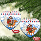 Somalia Christmas Ceramic Ornament Santa on Camel Christmas Tree Ornaments Candy Canes and Snowflake - African Pride