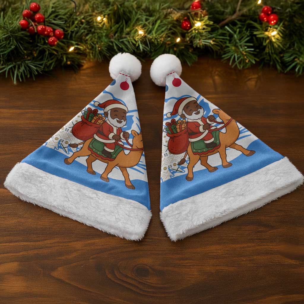 Somalia Christmas Santa Hat Santa on Camel Christmas Tree Ornaments Candy Canes and Snowflake - African Pride