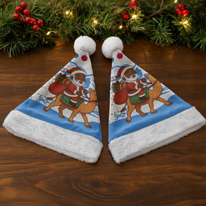 Somalia Christmas Santa Hat Santa on Camel Christmas Tree Ornaments Candy Canes and Snowflake - African Pride