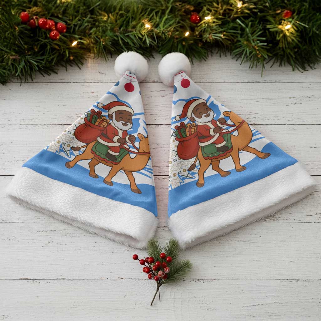 Somalia Christmas Santa Hat Santa on Camel Christmas Tree Ornaments Candy Canes and Snowflake - African Pride