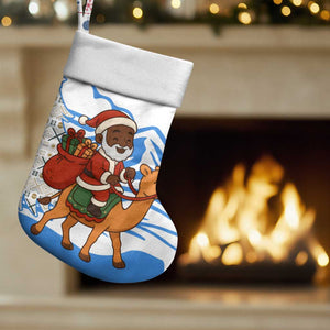 Somalia Christmas Stocking Santa on Camel Christmas Tree Ornaments Candy Canes and Snowflake - African Pride