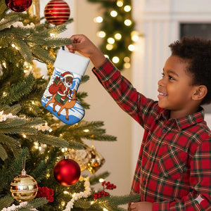 Somalia Christmas Stocking Santa on Camel Christmas Tree Ornaments Candy Canes and Snowflake - African Pride