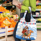 Somalia Christmas Grocery Bag Santa on Camel Christmas Tree Ornaments Candy Canes and Snowflake - African Pride