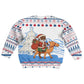 Somalia Christmas Kid Ugly Christmas Sweater Santa on Camel Christmas Tree Ornaments Candy Canes and Snowflake - African Pride